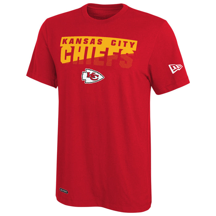 New Era NFL Men's Scoreboard Short Sleeve Poly Dri-tek Tee Chiefs Red