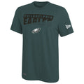 New Era NFL Men's Scoreboard Short Sleeve Poly Dri-tek Tee Eagles Eagle Green