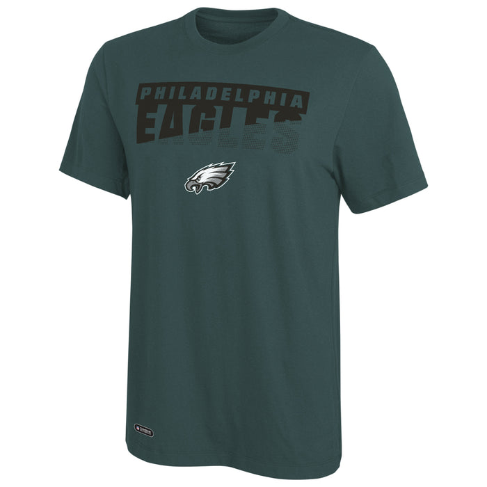 New Era NFL Men's Scoreboard Short Sleeve Poly Dri-tek Tee Eagles Eagle Green