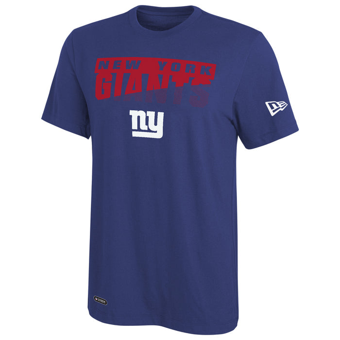 New Era NFL Men's Scoreboard Short Sleeve Poly Dri-tek Tee Giants Royal