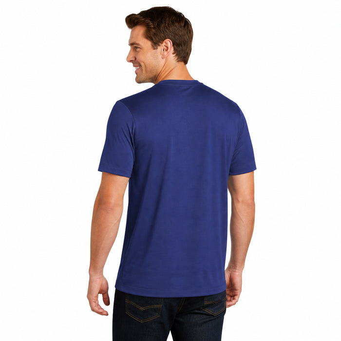 New Era NFL Men's Scoreboard Short Sleeve Poly Dri-tek Tee Giants Royal