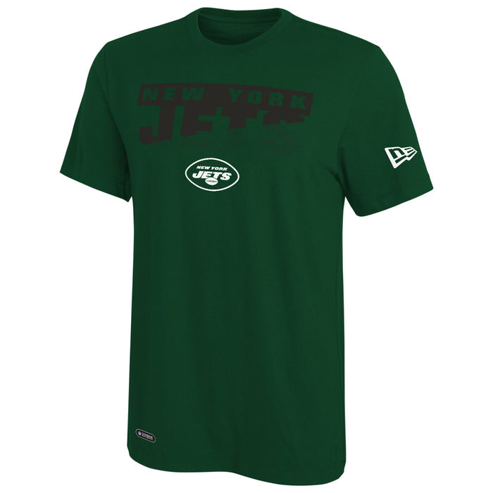 New Era NFL Men's Scoreboard Short Sleeve Poly Dri-tek Tee Jets Sport Green