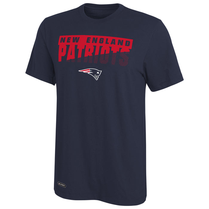 New Era NFL Men's Scoreboard Short Sleeve Poly Dri-tek Tee Patriots Navy