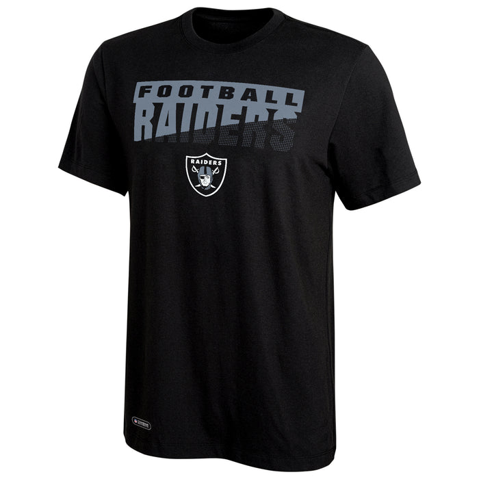 New Era NFL Men's Scoreboard Short Sleeve Poly Dri-tek Tee Raiders Black
