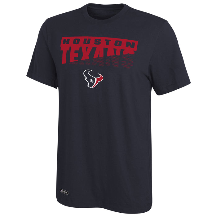 New Era NFL Men's Scoreboard Short Sleeve Poly Dri-tek Tee Texans Navy