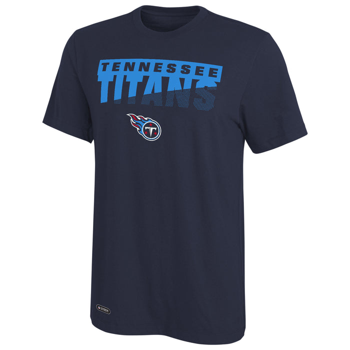 New Era NFL Men's Scoreboard Short Sleeve Poly Dri-tek Tee Titans Navy
