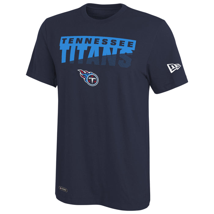 New Era NFL Men's Scoreboard Short Sleeve Poly Dri-tek Tee Titans Navy