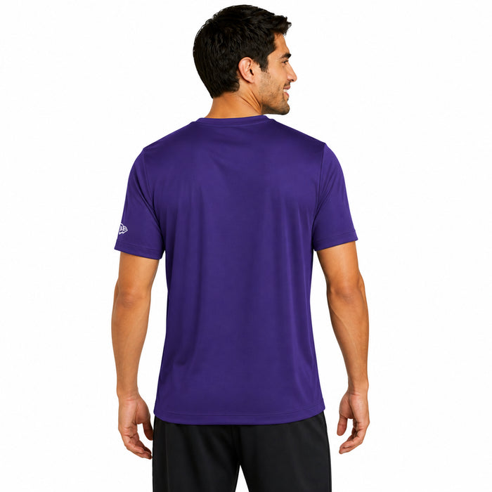New Era NFL Men's Scoreboard Short Sleeve Poly Dri-tek Tee Vikings Purple