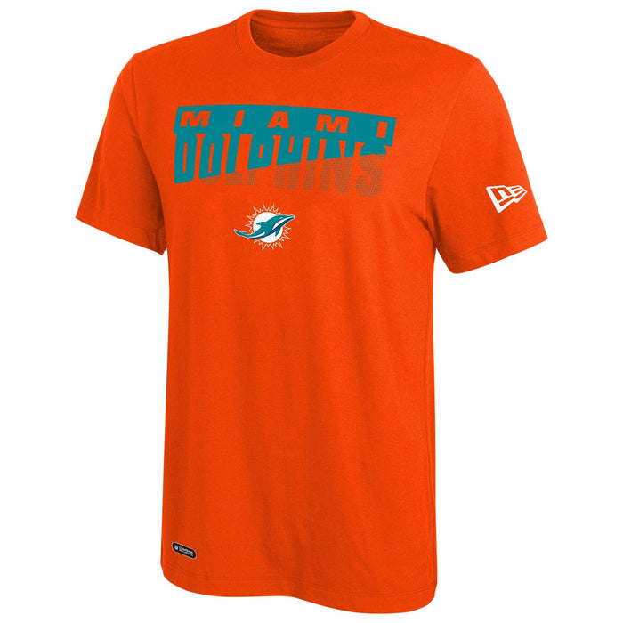 New Era NFL Men's Scoreboard Tee Miami Dolphins Brilliant Orange