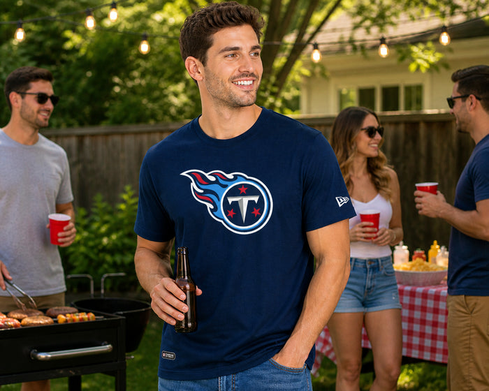 New Era NFL Tennessee Titans Mens Stadium Logo Short Sleeve Poly Tee