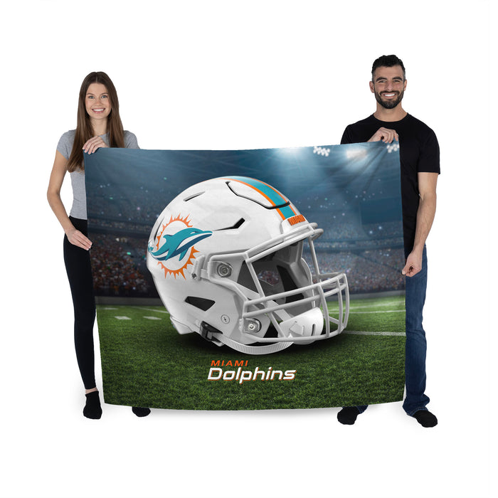 Northwest NFL Miami Dolphins Printed Wall Décor Hanging Pin Tapestry Indoor Banner