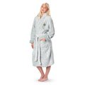 Northwest NFL New Orleans Saints Women's Sherpa Bath Robe, 25" x 47", Gray