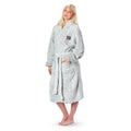 Northwest NFL New York Giants Women's Sherpa Bath Robe, 25" x 47", Gray