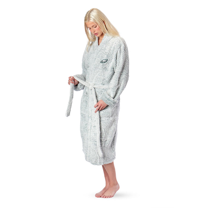 Northwest NFL Philadelphia Eagles Women's Sherpa Bathrobe, Gray
