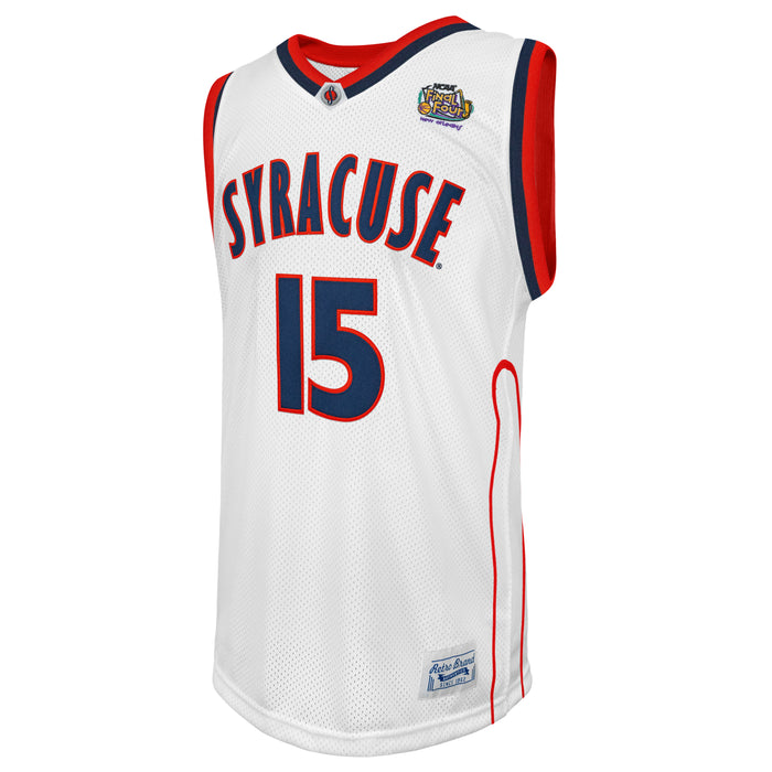 Original Retro Brand NCAA Men's Syracuse Orange #15 Carmelo Anthony Tackle Twill Jersey, White
