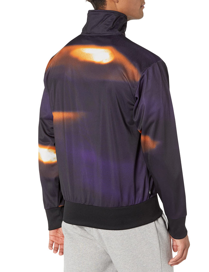 adidas Originals Men's Graphics Y2k Track Top Black/Orange Rush