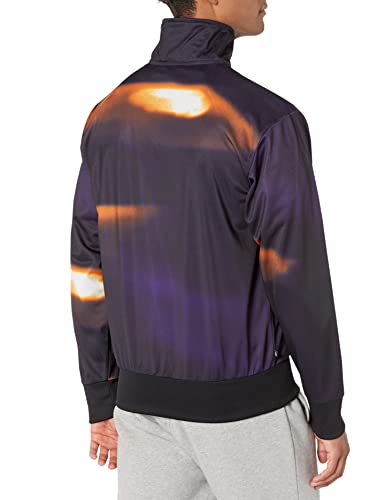 adidas Originals Men's Graphics Y2k Track Top Black/Orange Rush