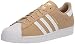 adidas Originals Men's Superstar Sneaker, Beige Tone/White/Gold Metallic