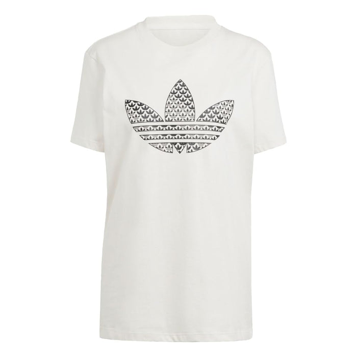 adidas Originals Trefoil Monogram Infill T-Shirt Wonder White