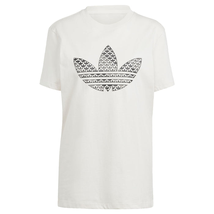 adidas Originals Trefoil Monogram Infill T-Shirt Wonder White