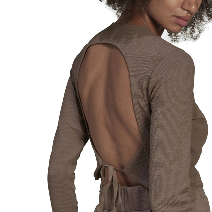 Adidas Originals Women's Long Sleeve Tee, Trace Brown