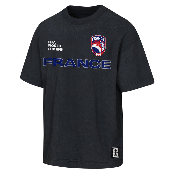 Outerstuff FIFA Team Men's France Nations United Mineral Wash Tee Embroidered