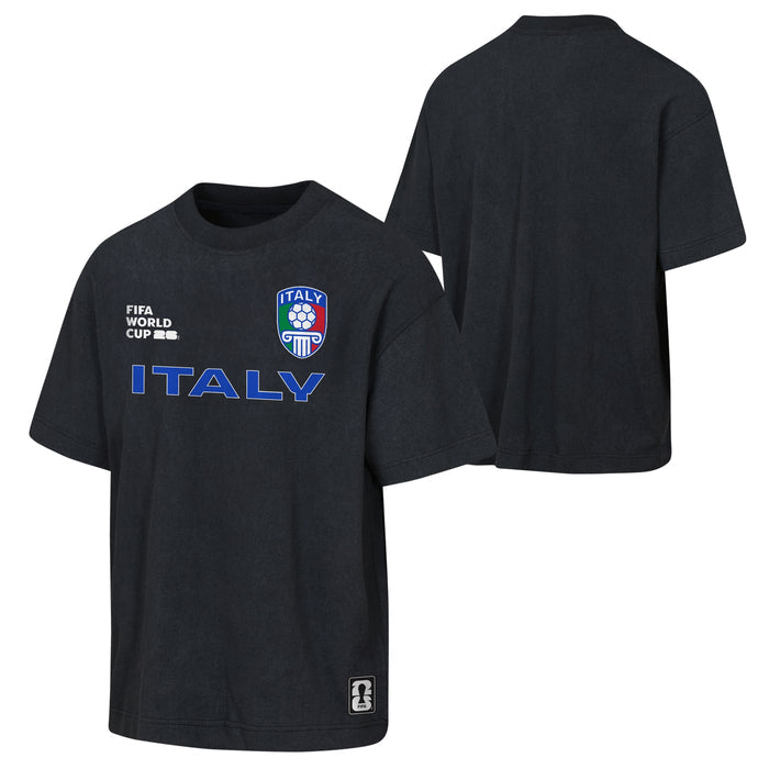 Outerstuff FIFA Team Men's Italy Nations United Mineral Wash Tee Embroidered