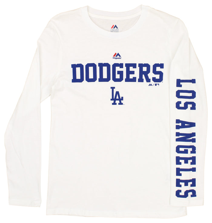 Outerstuff MLB Boys Youth 3-in-1 Long and Short Sleeve T-Shirt Combo Pack - Los Angeles Dodgers