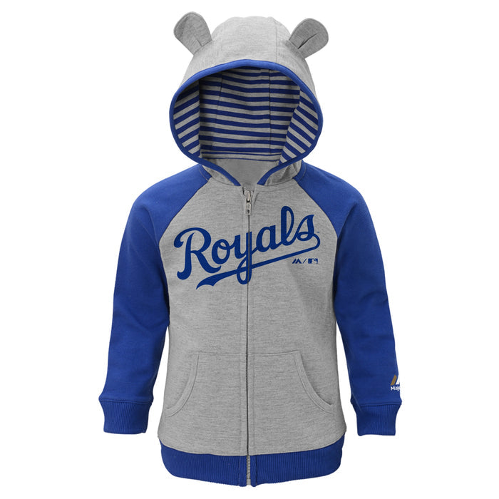 Outerstuff MLB Toddlers Great Catch Full Zip Hoodie and Pant Set, Kansas City Royals