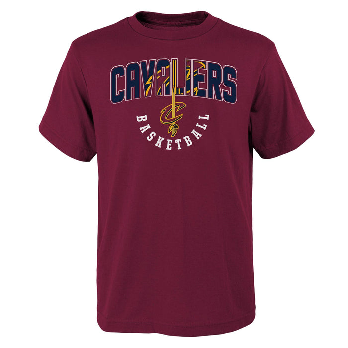 Outerstuff NBA Boys Cleveland Cavaliers 4-20 Hot Shot Short Sleeve Tee