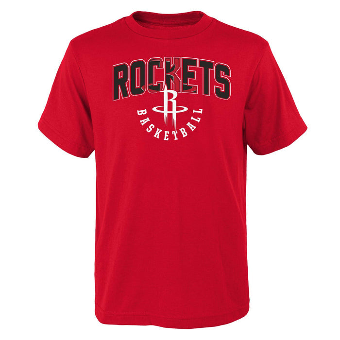 Outerstuff NBA Boys Houston Rockets 4-20 Hot Shot Short Sleeve Tee