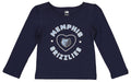Outerstuff NBA Girls Toddlers 2t-4t Love Team Cotton Long Sleeve Tee, Memphis Grizzlies