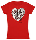 Outerstuff NBA Houston Rockets Girls 7-16 Short Sleeve Play with Heart Cotton Tee, Team Color