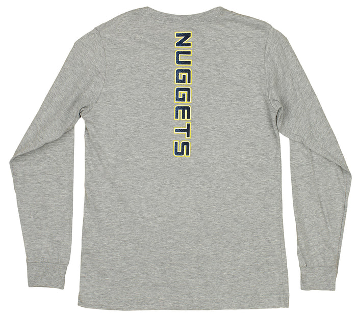 Outerstuff NBA Youth Boys Denver Nuggets Long Sleeve T-Shirt, Grey