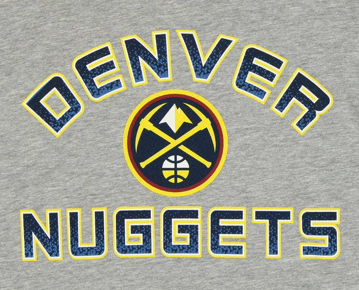 Outerstuff NBA Youth Boys Denver Nuggets Long Sleeve T-Shirt, Grey