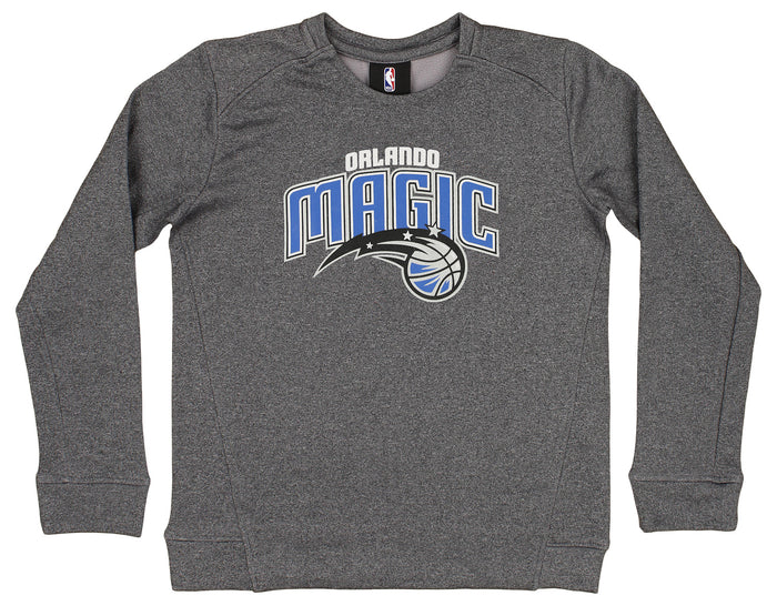 Outerstuff NBA Youth Boys Performance Fleece Crew Neck Long Sleeve Team Logo Sweatshirt, Orlando Magic