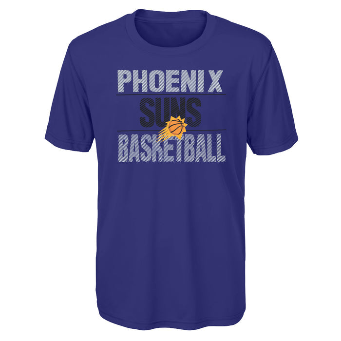 Outerstuff NBA Youth Boys Performance Long and Short Sleeve T-Shirt Combo, Phoenix Suns