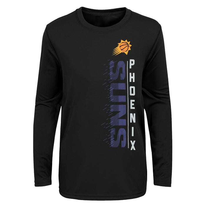 Outerstuff NBA Youth Boys Performance Long and Short Sleeve T-Shirt Combo, Phoenix Suns