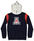 Outerstuff NCAA Boys Youth Full Zip Fleece Helmet Hoodie, Arizona Wildcats