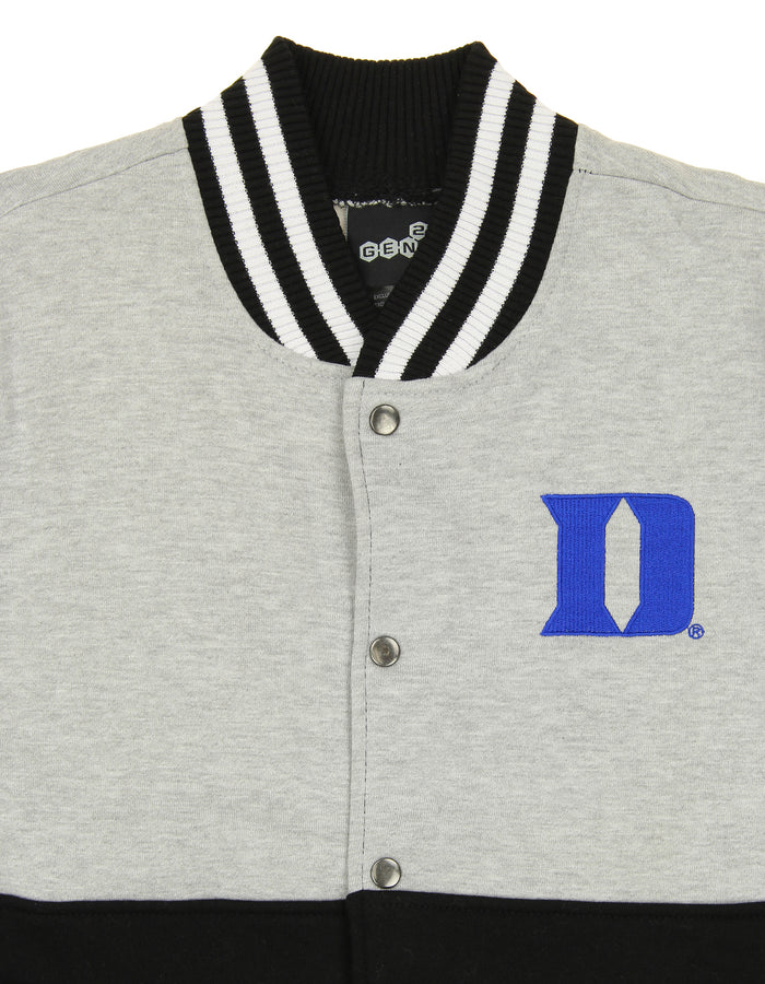 Outerstuff NCAA Duke Boys Youth Black Gray Long Sleeve Varsity Jacket