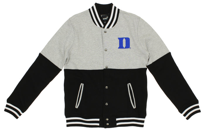 Outerstuff NCAA Duke Boys Youth Black Gray Long Sleeve Varsity Jacket