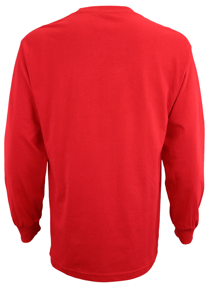 Outerstuff NCAA Mens Oklahoma Sooners Red Long Sleeve Primary Logo T-Shirt