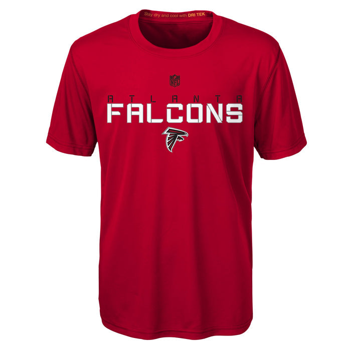 Outerstuff NFL Atlanta Falcons Boys Kids Maximal Dri-Tek Performance Short Sleeve T-Shirt