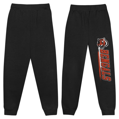 Outerstuff NFL Bengals Boys 4-18 Fleece Pants