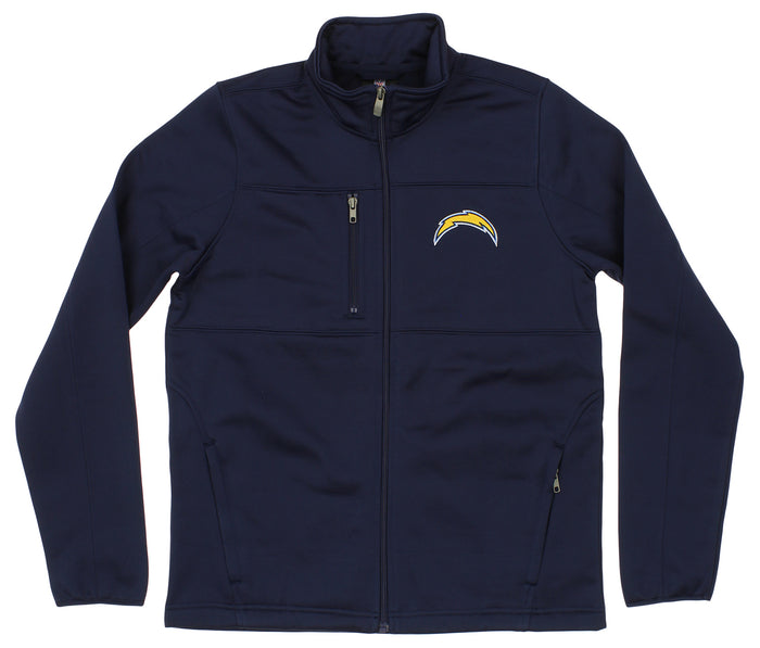 Outerstuff NFL Boys Youth Los Angeles Chargers Navy Bonded Fleece Full Zip Jacket