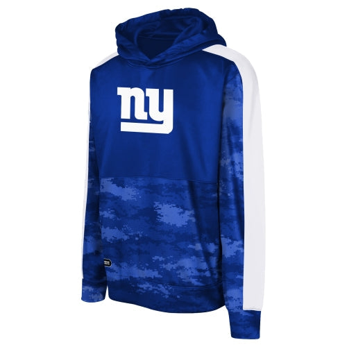 Outerstuff NFL Boys Youth Pro Drill Long Sleeve Basic Po Hoodie, New York Giants, Team Color
