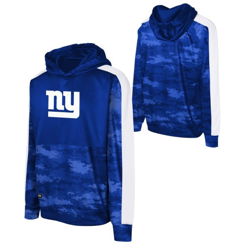 Outerstuff NFL Boys Youth Pro Drill Long Sleeve Basic Po Hoodie, New York Giants, Team Color