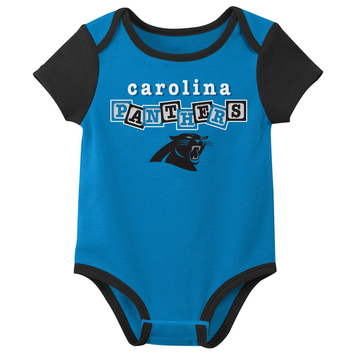 Outerstuff NFL Infant Carolina Panthers Team 3-Pack Bodysuit