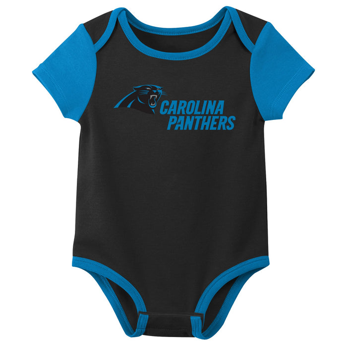 Outerstuff NFL Infant Carolina Panthers Team 3-Pack Bodysuit