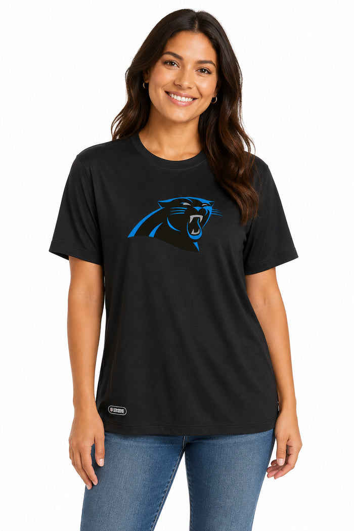 Outerstuff NFL Men's Carolina Panthers Stadium Retro Short Sleeve Poly Tee Black